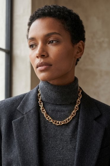 Urban Link Chain Statement Necklace