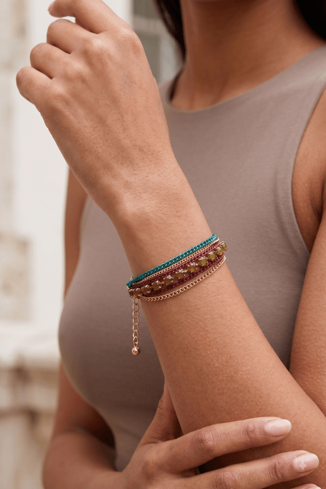 Majique London Vibe Chain Mix Bracelet
