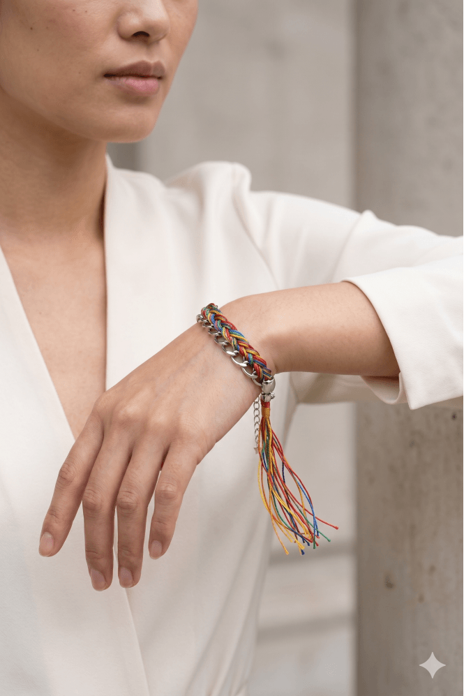 Majique London Vibrant Link Bracelet