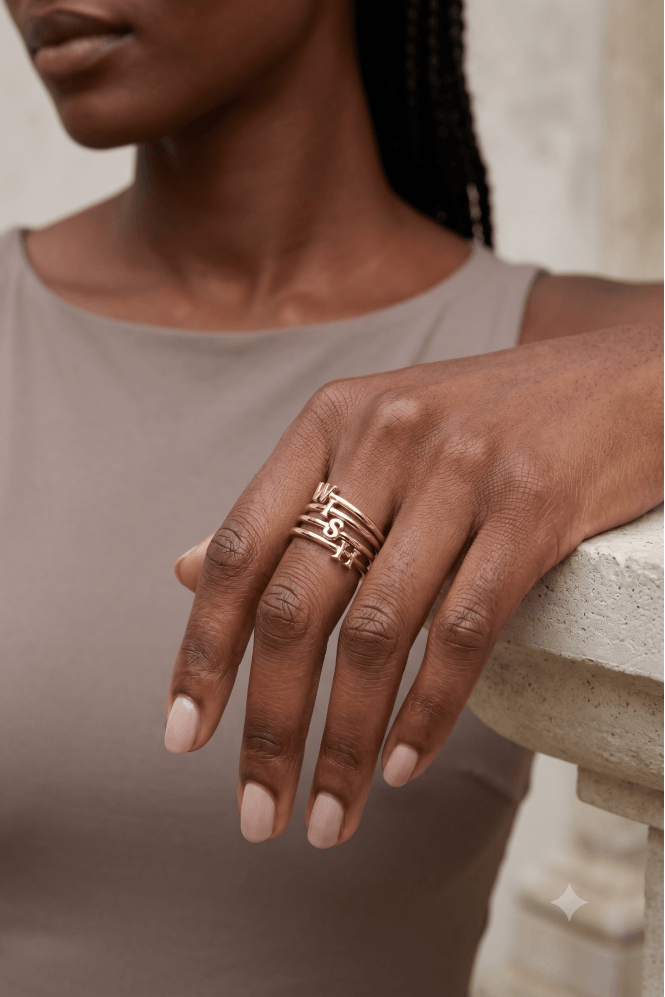Majique London Wishful Stacking Ring