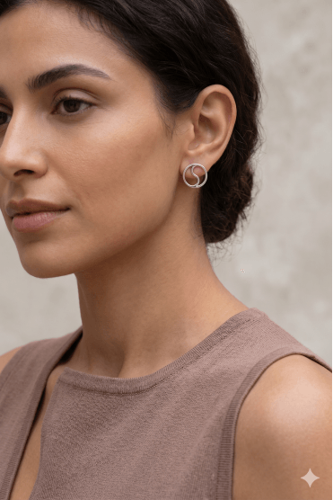 Yin Yang Harmony Stud Earring