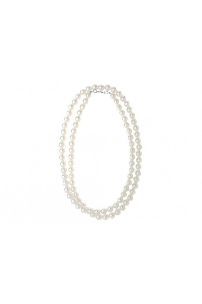 Majique London Luxe Cream Pearl Long Necklace