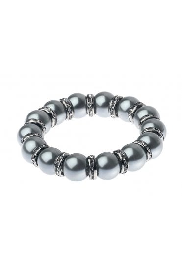 Radiant Pearl & Crystal Ring Bracelet