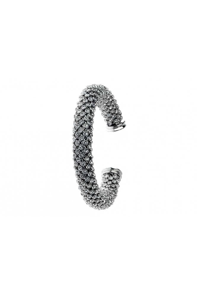 Majique London Rhodium Radiance Crystal Cuff