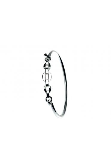 Silver Link Wave Bangle