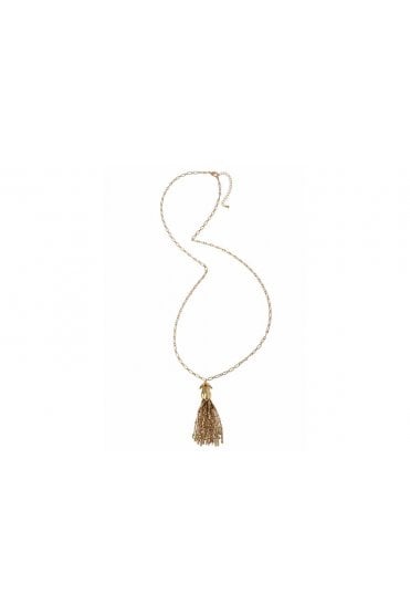 Tassel Pendant Long-Link Chain Necklace