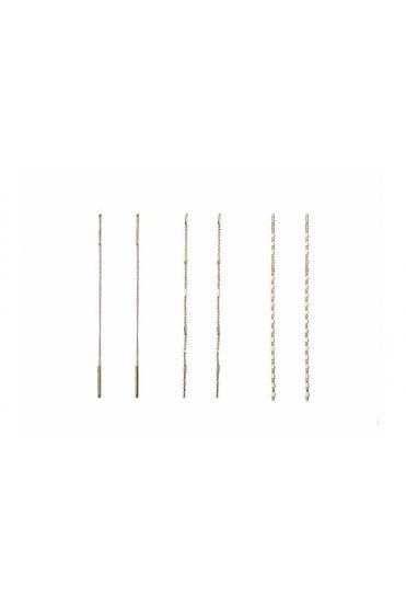 Triple Chain Drop Earrings Set