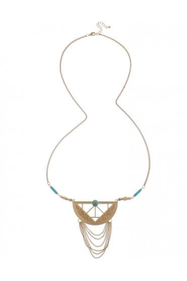 Turquoise Arc Long Necklace