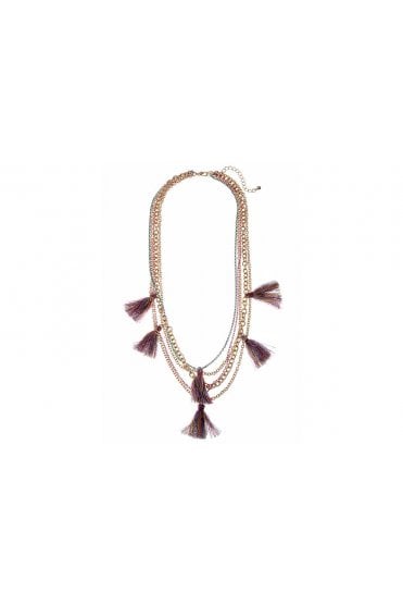 Vibrant Threaded Chain Necklace