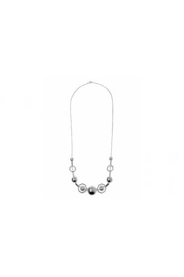 Vintage Silver Beaded Snake Necklace
