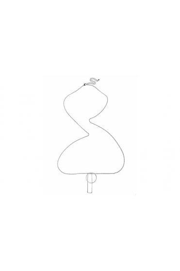 Vintage Silver Geometric Pendant Necklace