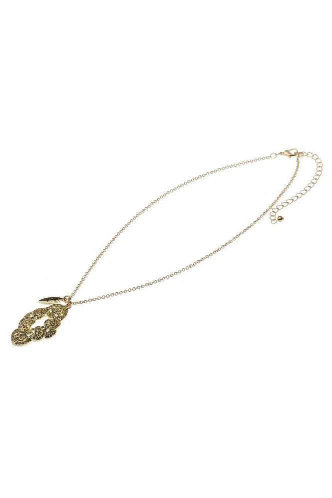 Majique London Crystal Rhombus Link Necklace