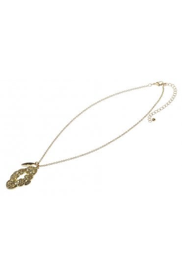 Crystal Rhombus Link Necklace