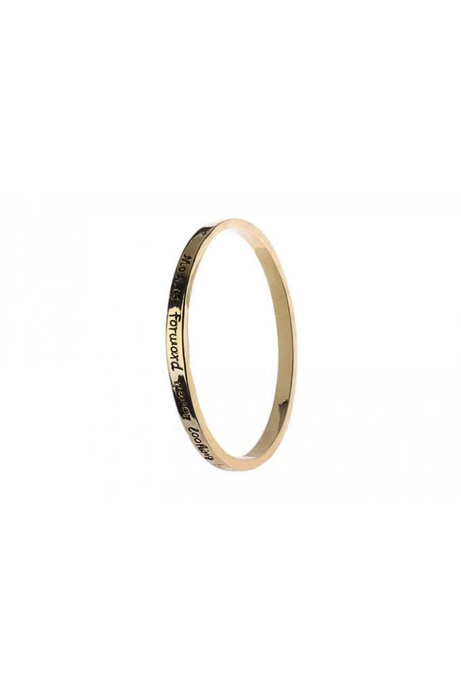 Majique London Forward Momentum Gold Message Bangle