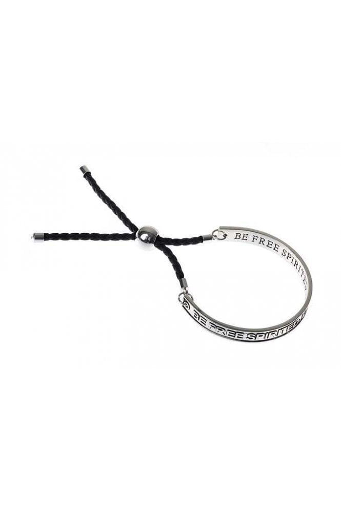 Majique London Free Spirit Antique Silver Braided Bracelet
