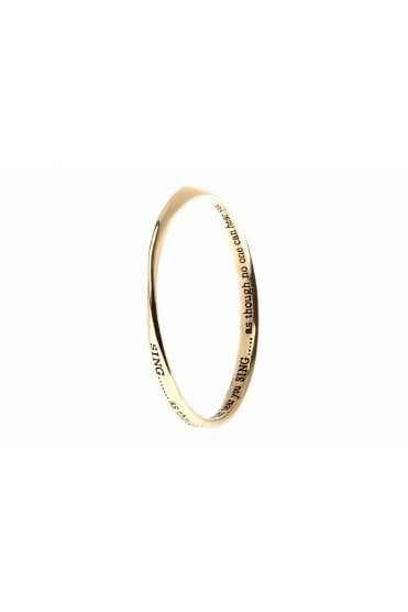 Golden Melody Message Bangle