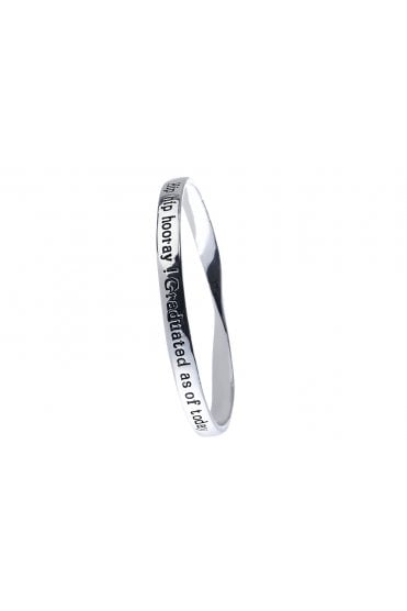 Graduation Celebration Silver Bangle