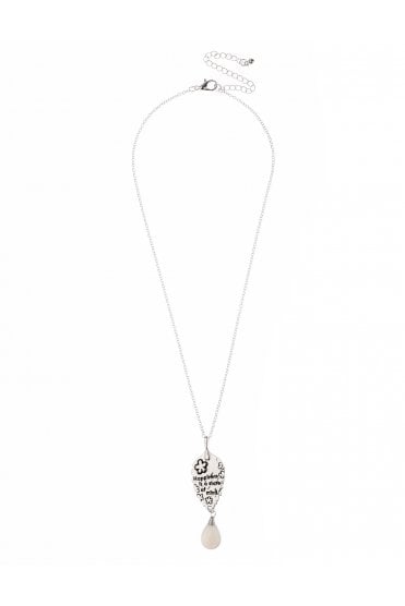 Happiness Vibes Leaf Drop Necklace
