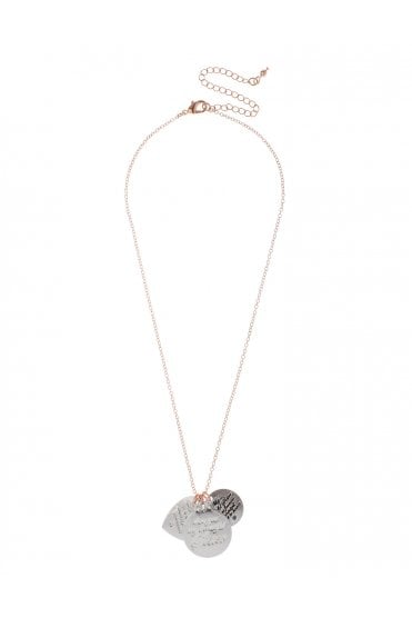 Heart & Circle Charm Necklace
