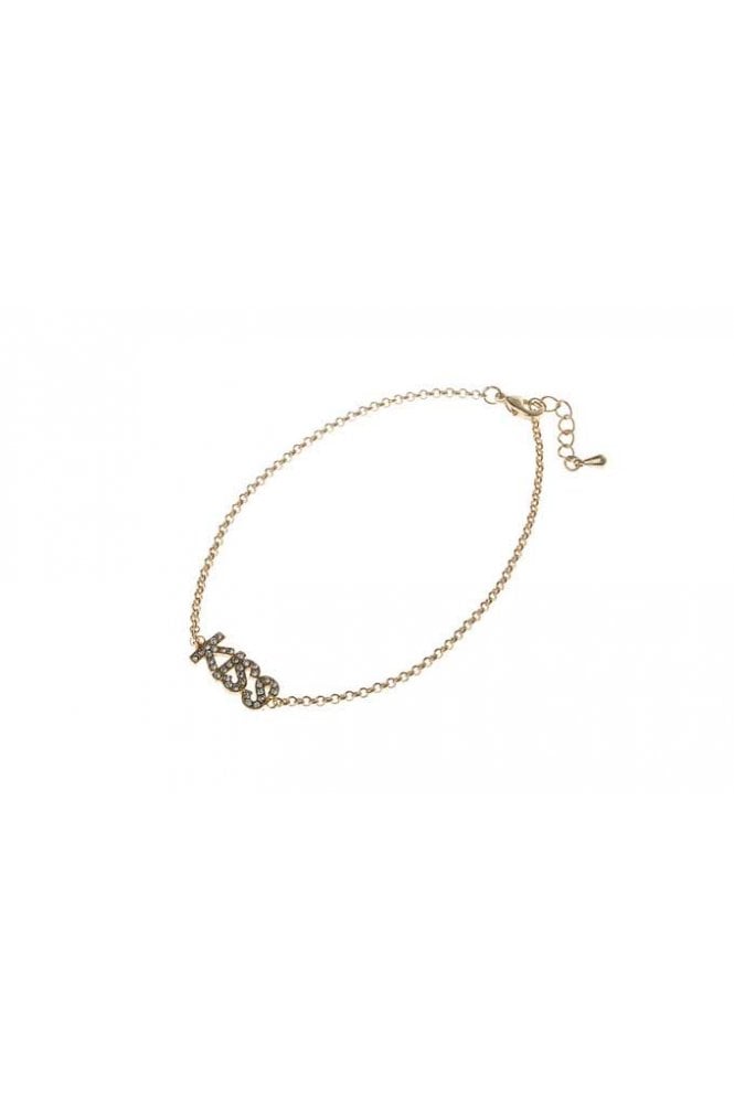 Majique London Kiss & Tell Crystal Chain Bracelet