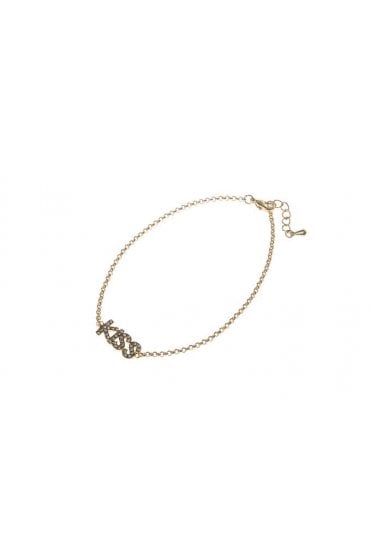 Kiss & Tell Crystal Chain Bracelet