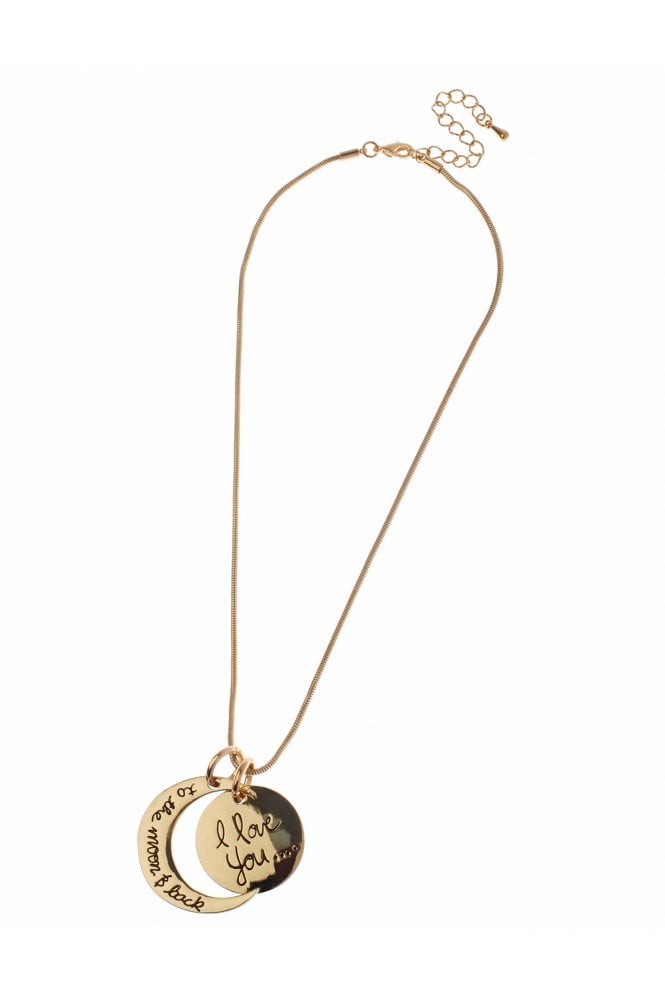 Majique London Lunar Love Snake Chain Necklace