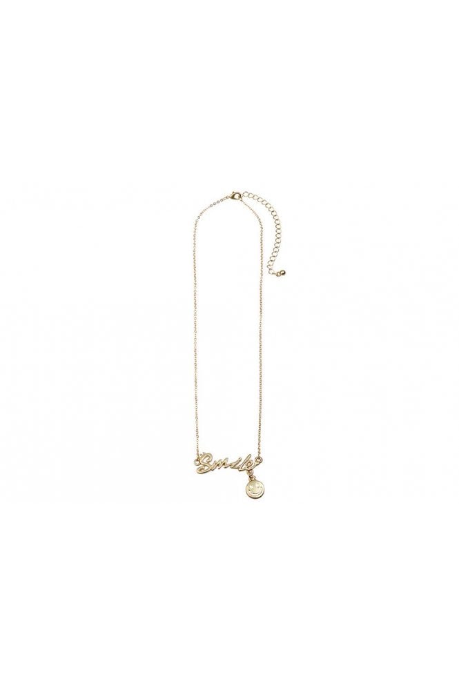 Majique London Smiley Message Charm Necklace