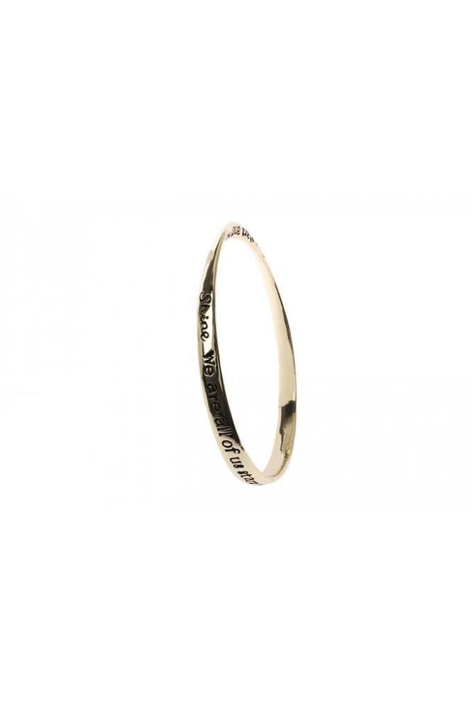 Majique London Twinkle & Shine Antique Gold Bangle