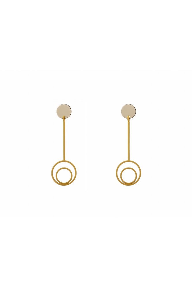 Majique London Modern Circle Bar Earring