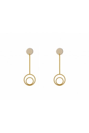 Modern Circle Bar Earring