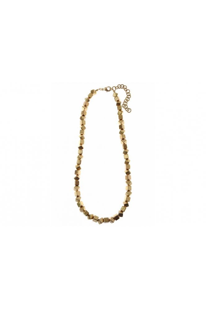 Majique London Modern Cube Bead Necklace