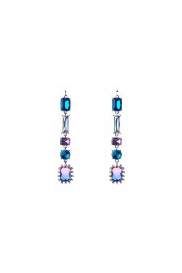 Multicolour Stone Fish Hook Earring