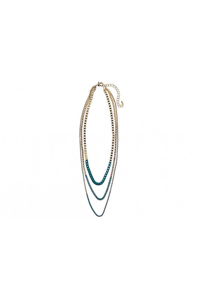 Majique London MultiRow Chain Elegance Necklace