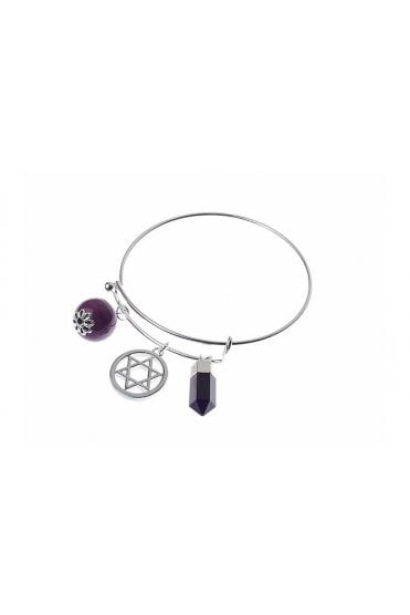 Mystic Faith Purple Bead Bracelet