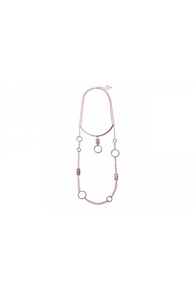Majique London Orbit Flow Layered Necklace
