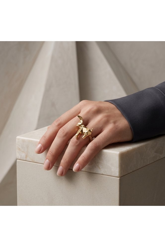Origami Dog Stretch Ring