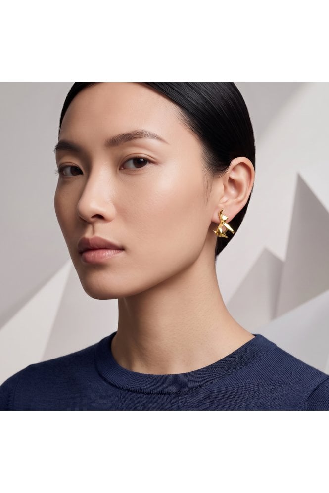 Origami Dog Stud Earrings
