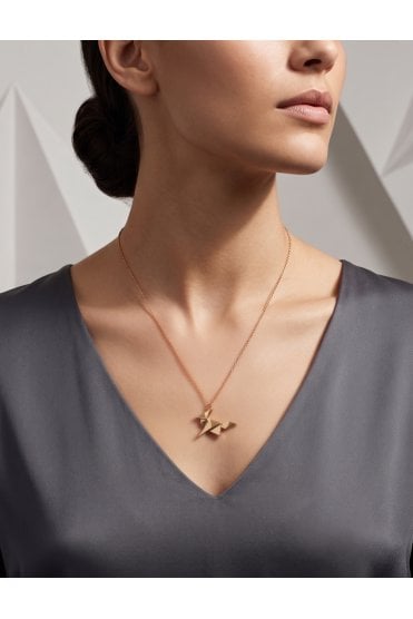 Origami Kangaroo Charm Necklace