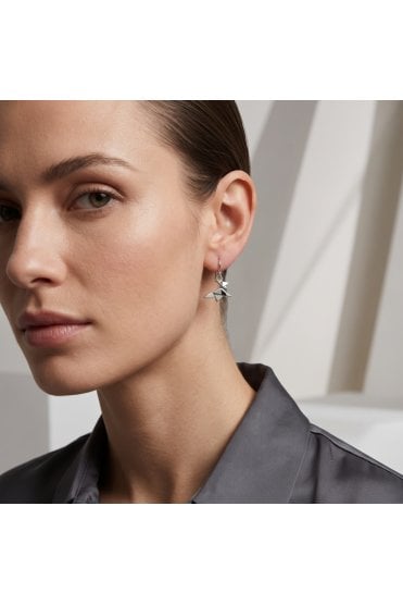 Origami Kangaroo Fish Hook Drop Earrings