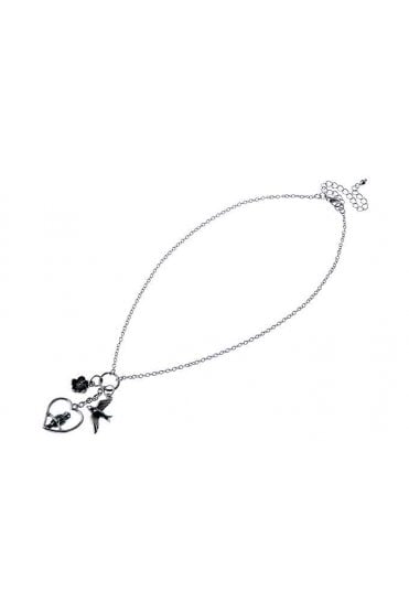 Owl & Heart Pendant Necklace