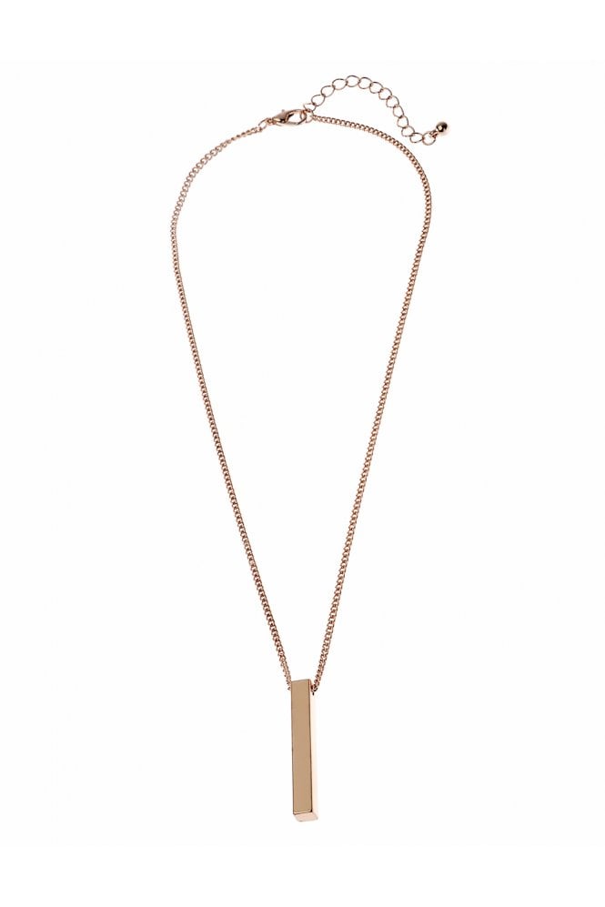 Majique London Rectangle Bar Chain Necklace