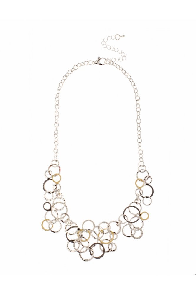 Majique London Ring Fusion Link Chain Necklace