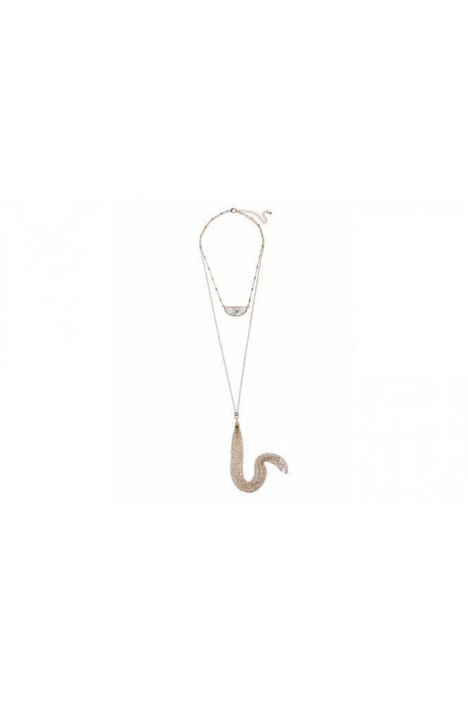 Majique London Semicircle Tassel Necklace
