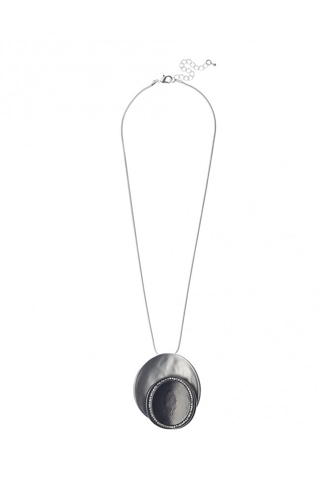Majique London Seraphic Serpent Chain With Dual Tone Orb Pendant