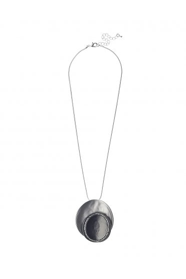 Seraphic Serpent Chain With Dual Tone Orb Pendant