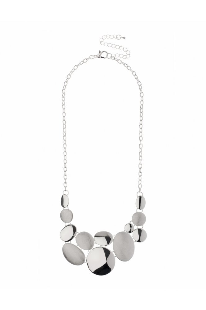 Majique London Silver Eclipse Link Necklace