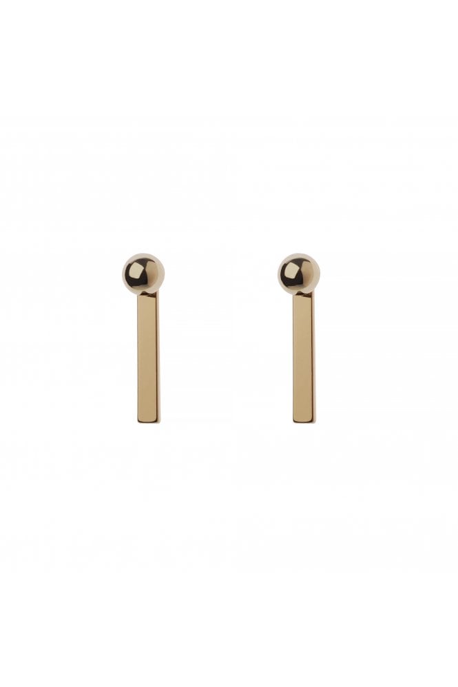 Majique London Sleek Bar Drop Stud Earring