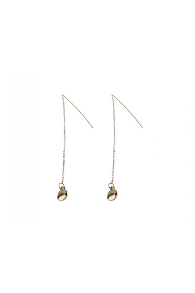 Majique London Sleek Disc Drop Earring