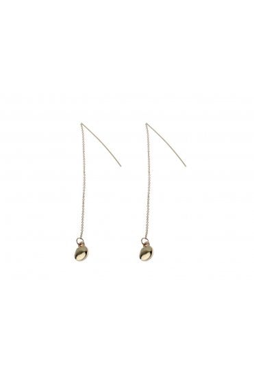 Sleek Disc Drop Earring