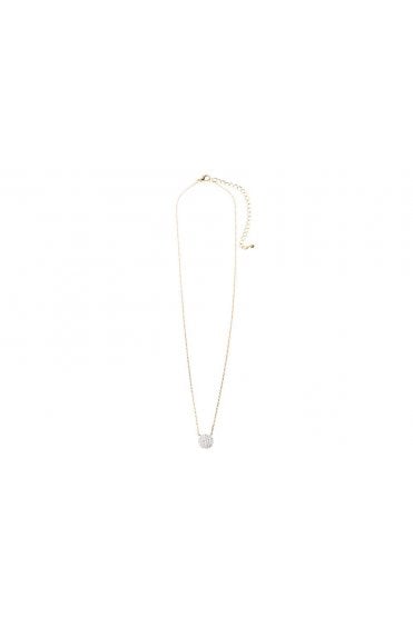 Sleek Disc Two Tone Necklace